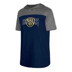 Milwaukee Brewers New Era Active Brushed Hoodie T-Shirt - MLB