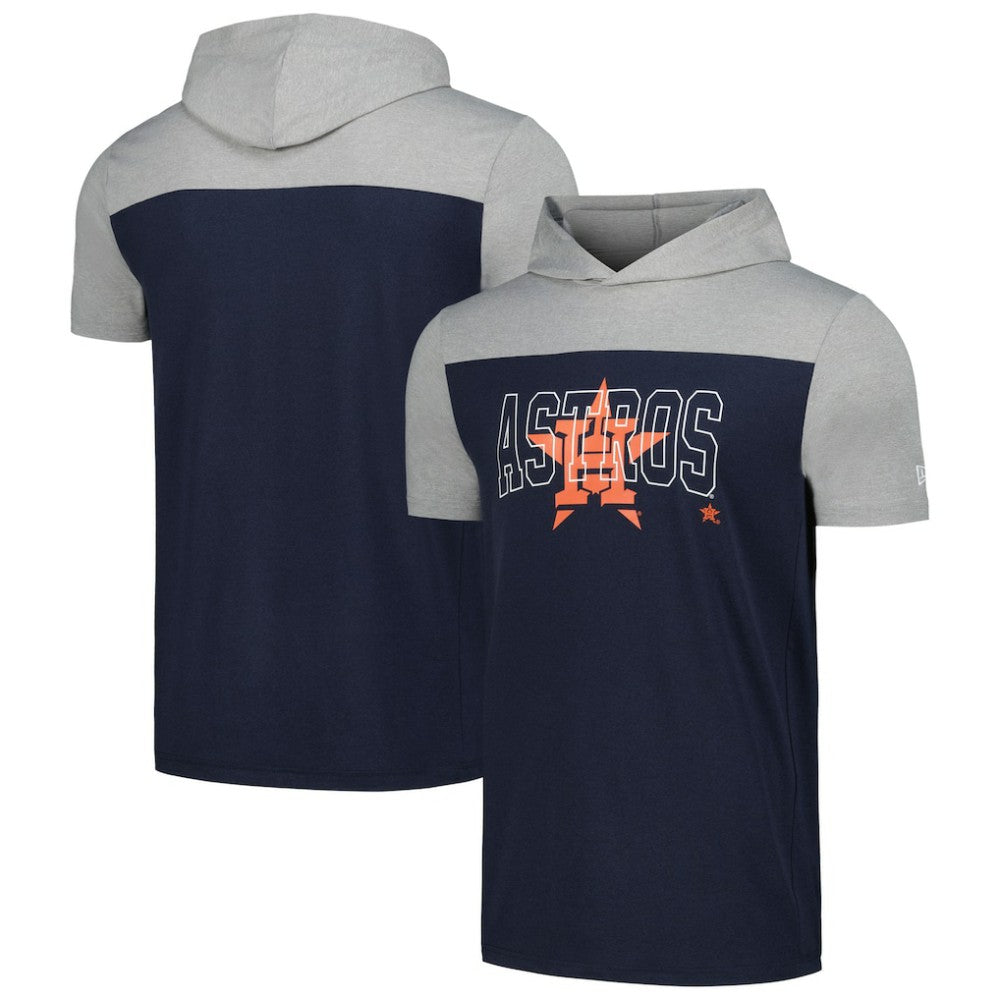 Houston Astros New Era Active Brushed Hoodie T-Shirt - MLB