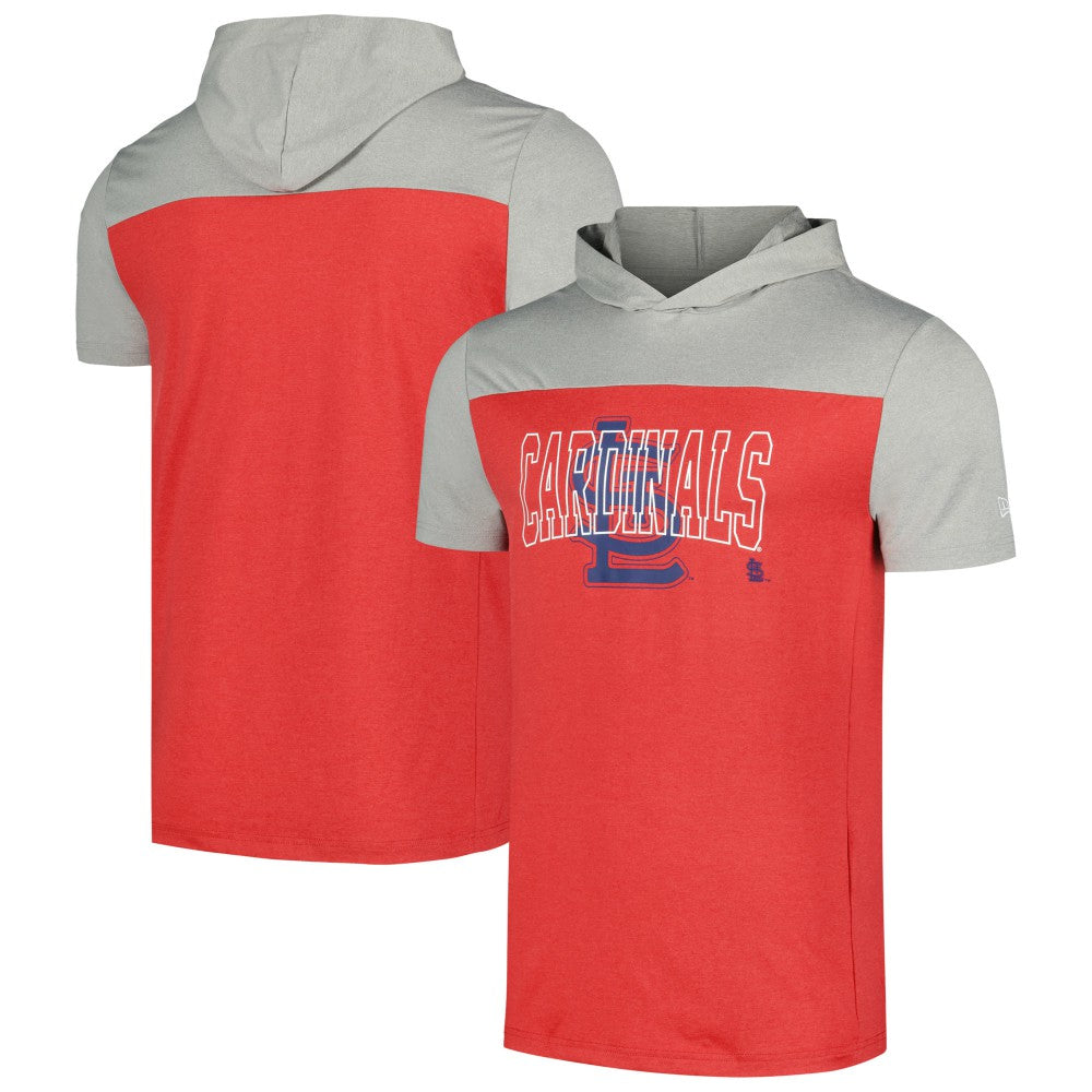 St. Louis Cardinals New Era Active Brushed Hoodie T-Shirt - MLB