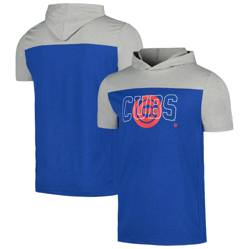 Chicago Cubs New Era Active Brushed Hoodie T-Shirt - MLB