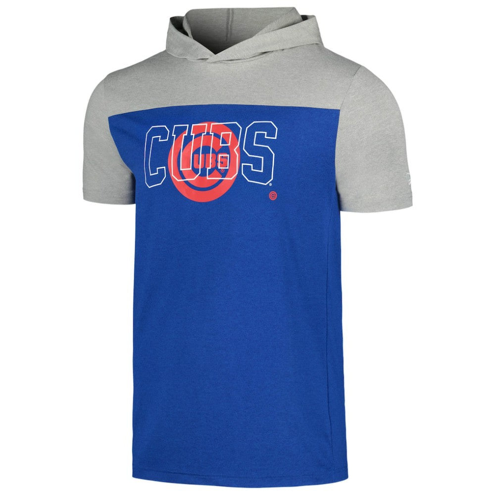 Chicago Cubs New Era Active Brushed Hoodie T-Shirt - MLB