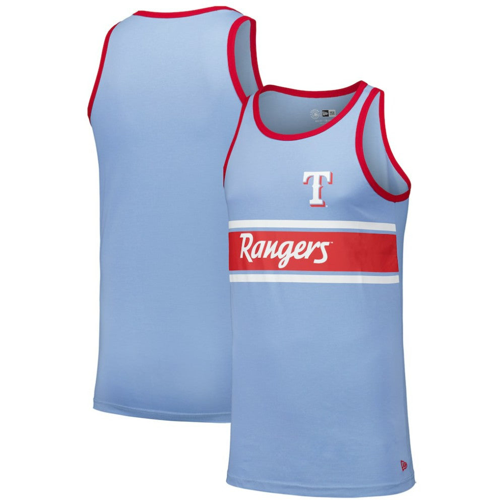 Texas Rangers New Era Jersey Ringer Tank Top - MLB