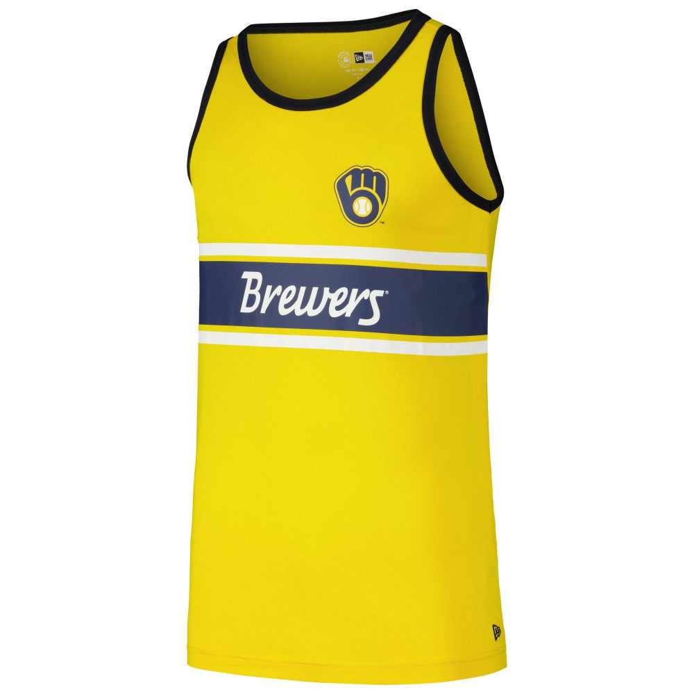 Milwaukee Brewers New Era Jersey Ringer Tank Top - MLB