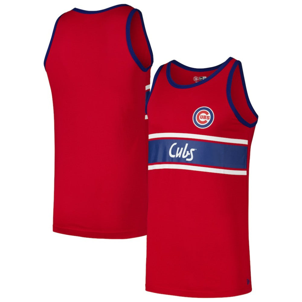 Chicago Cubs New Era Jersey Ringer Tank Top - MLB