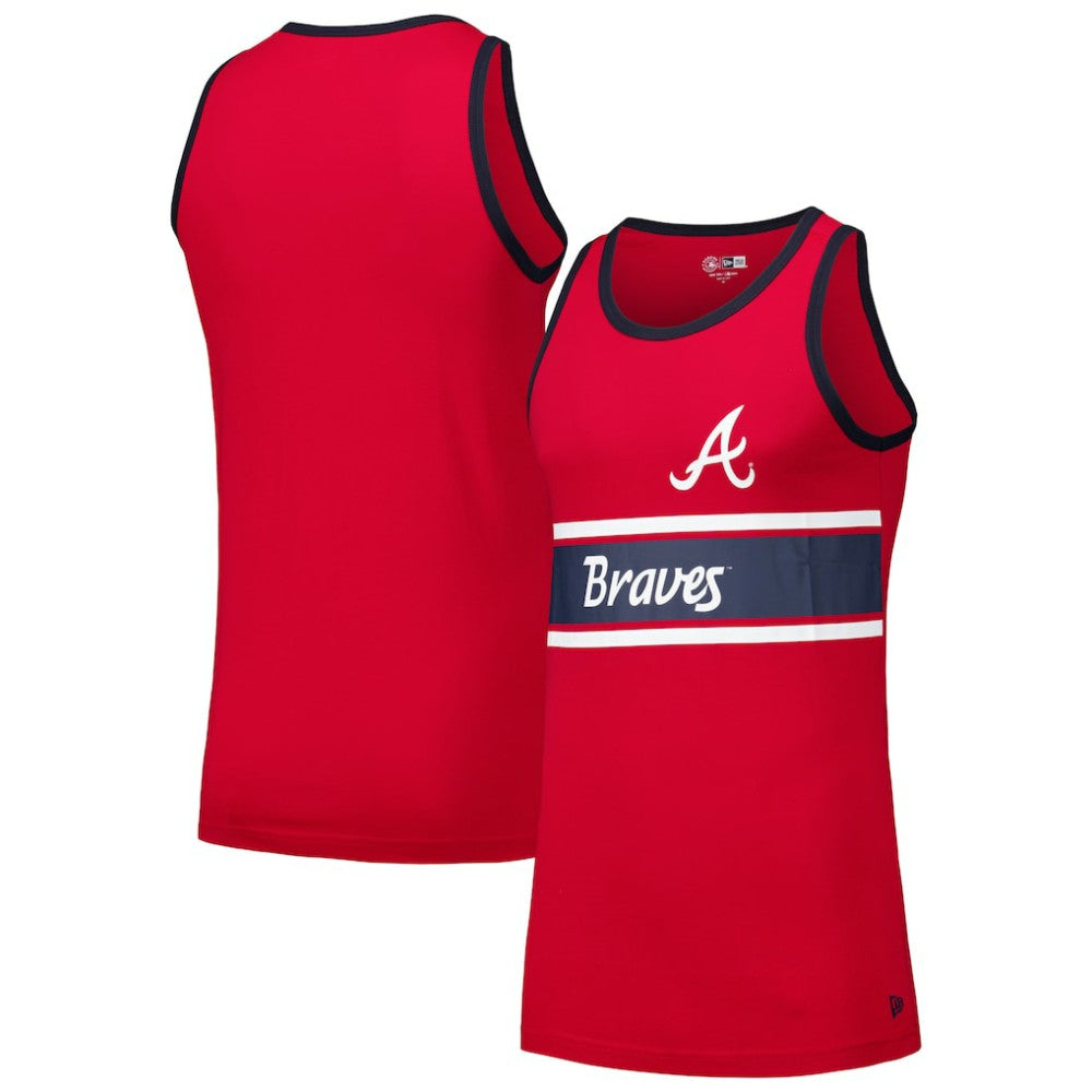 Atlanta Braves New Era Jersey Ringer Tank Top - MLB