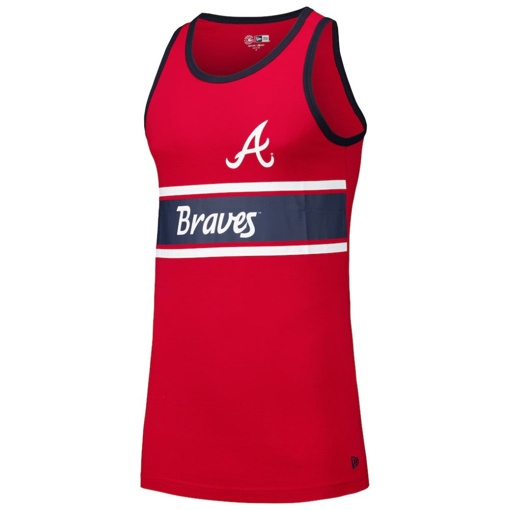 Atlanta Braves New Era Jersey Ringer Tank Top - MLB