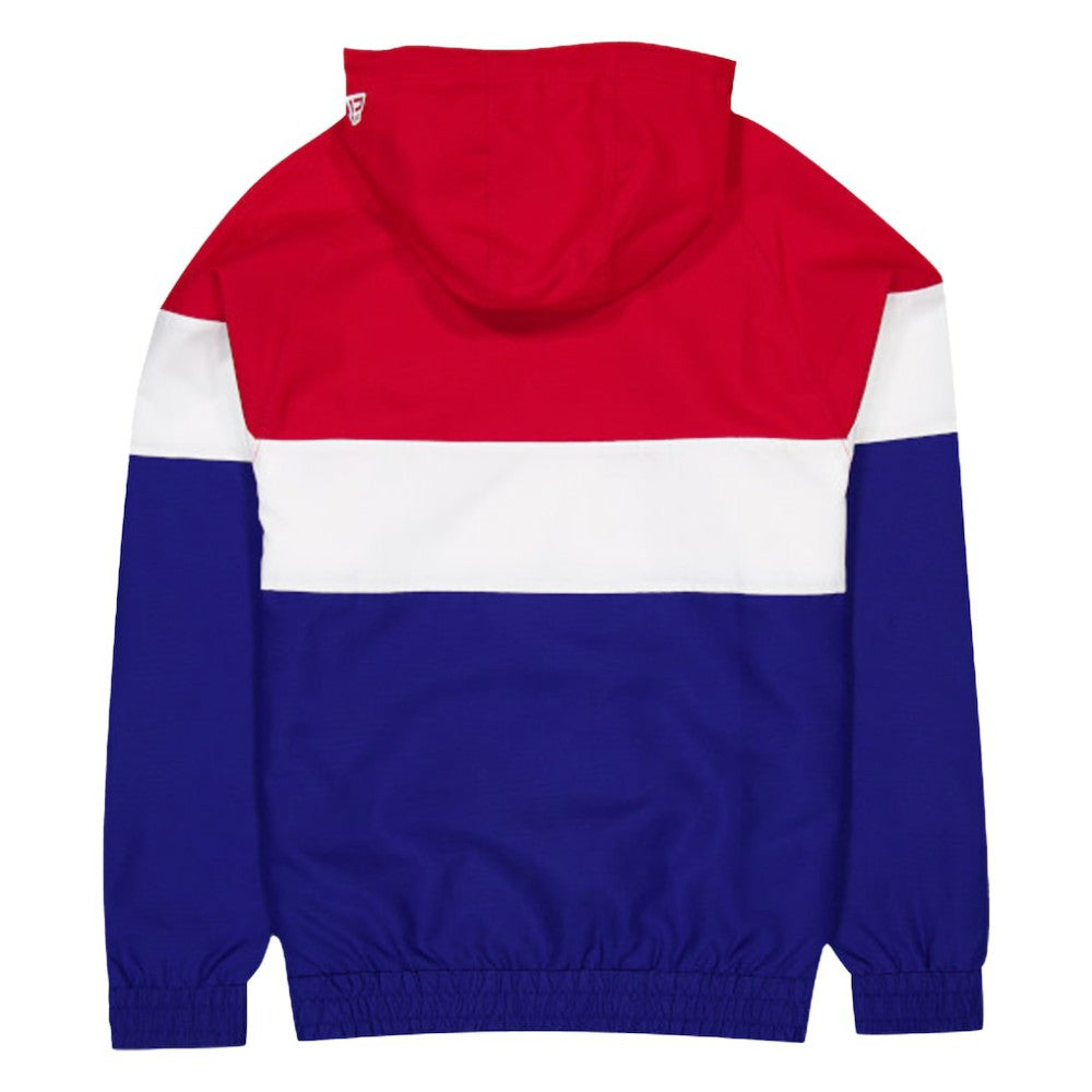Atlanta Braves New Era Ripstop Raglan Quarter-Zip Hoodie Windbreaker Jacket - MLB