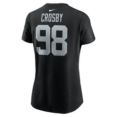 Maxx Crosby Las Vegas Raiders Women's Player Name & Number T-Shirt Black | Nike for Sale