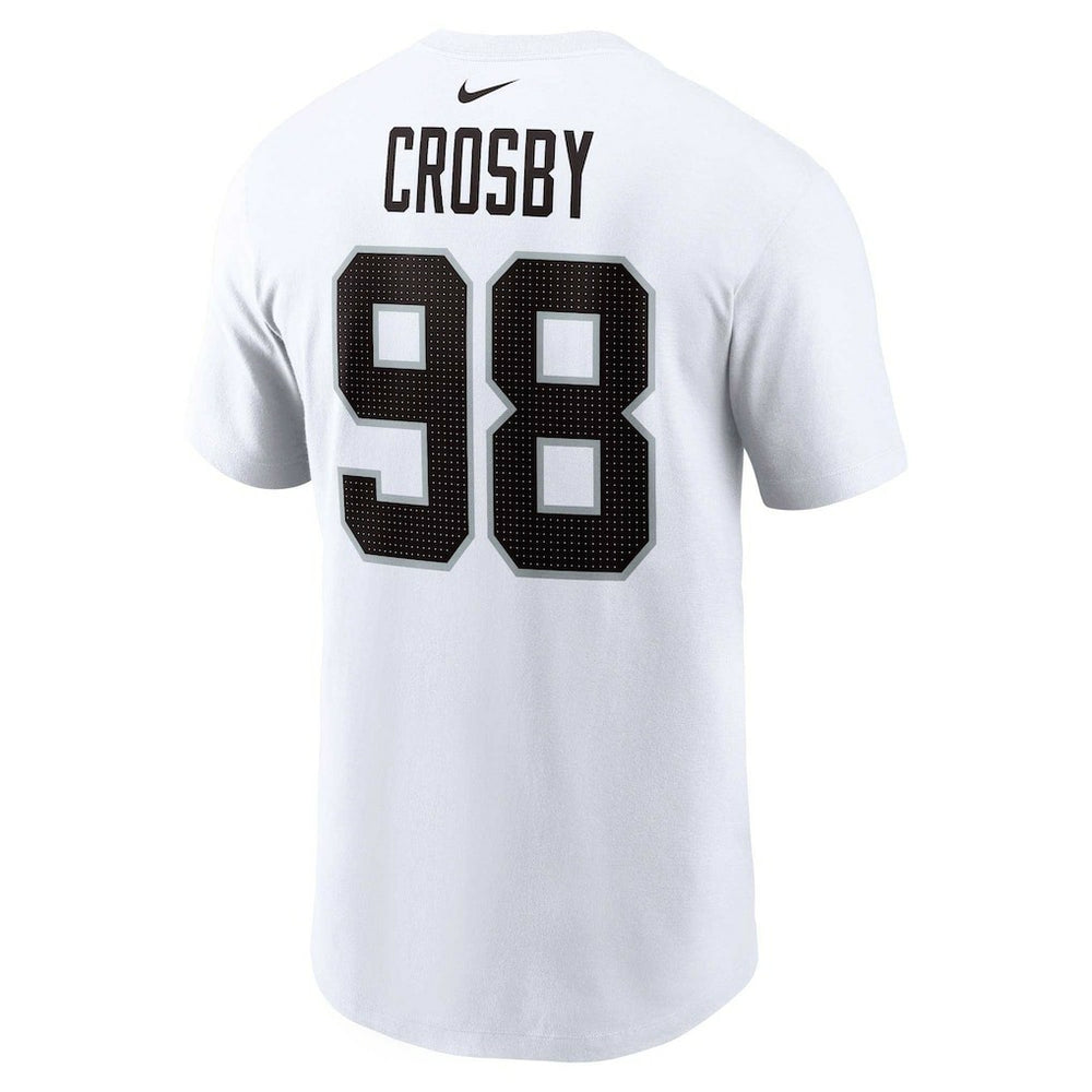 Maxx Crosby Las Vegas Raiders Player Name & Number T-Shirt White | Nike for Sale