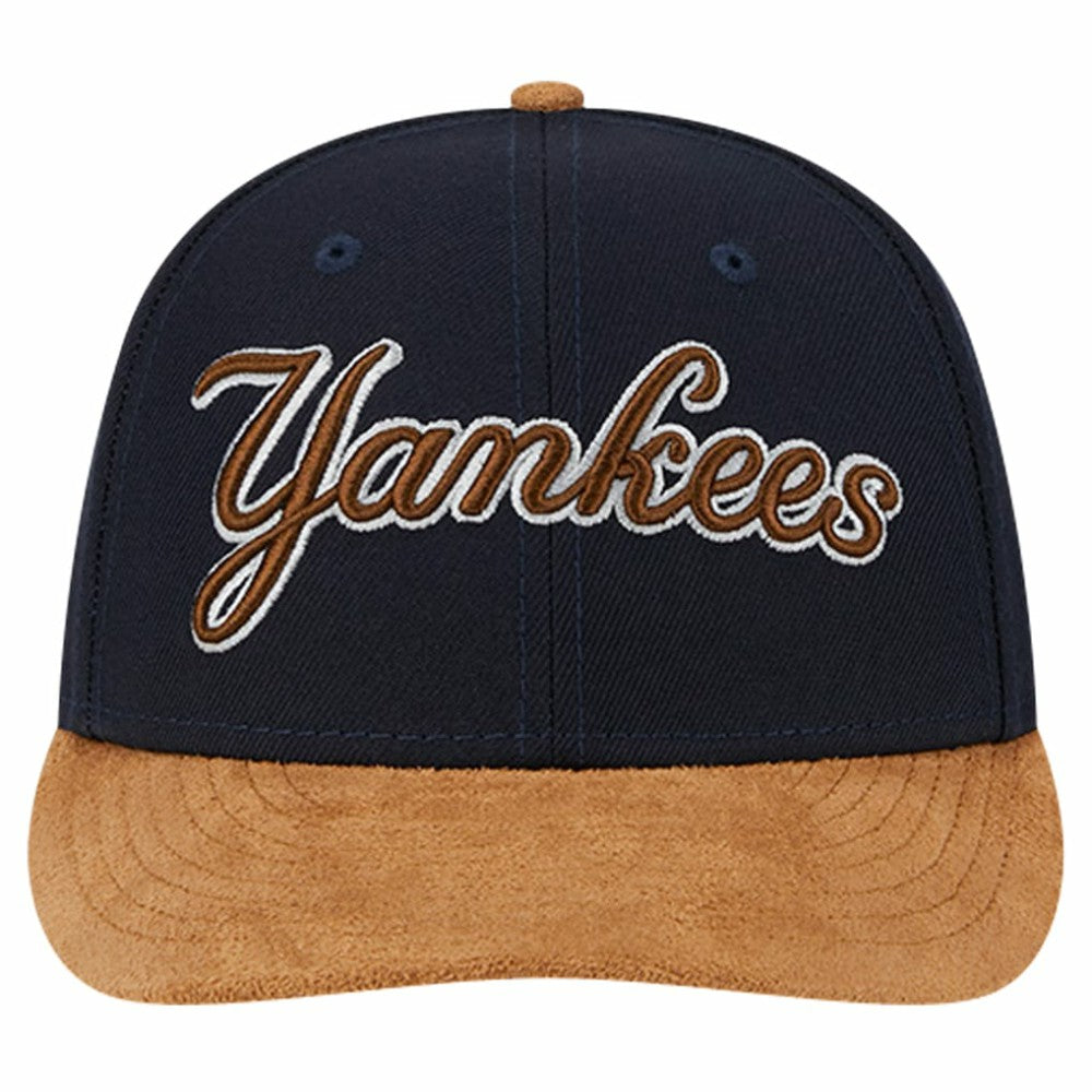 New York Yankees New Era Team Suede Visor Low Profile 59FIFTY Fitted Hat - MLB
