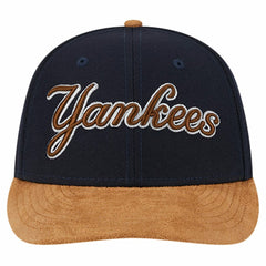 New York Yankees New Era Team Suede Visor Low Profile 59FIFTY Fitted Hat - MLB