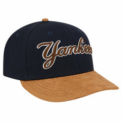 New York Yankees New Era Team Suede Visor Low Profile 59FIFTY Fitted Hat - MLB