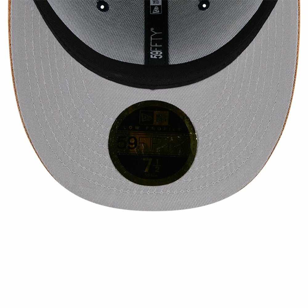 New York Yankees New Era Team Suede Visor Low Profile 59FIFTY Fitted Hat - MLB