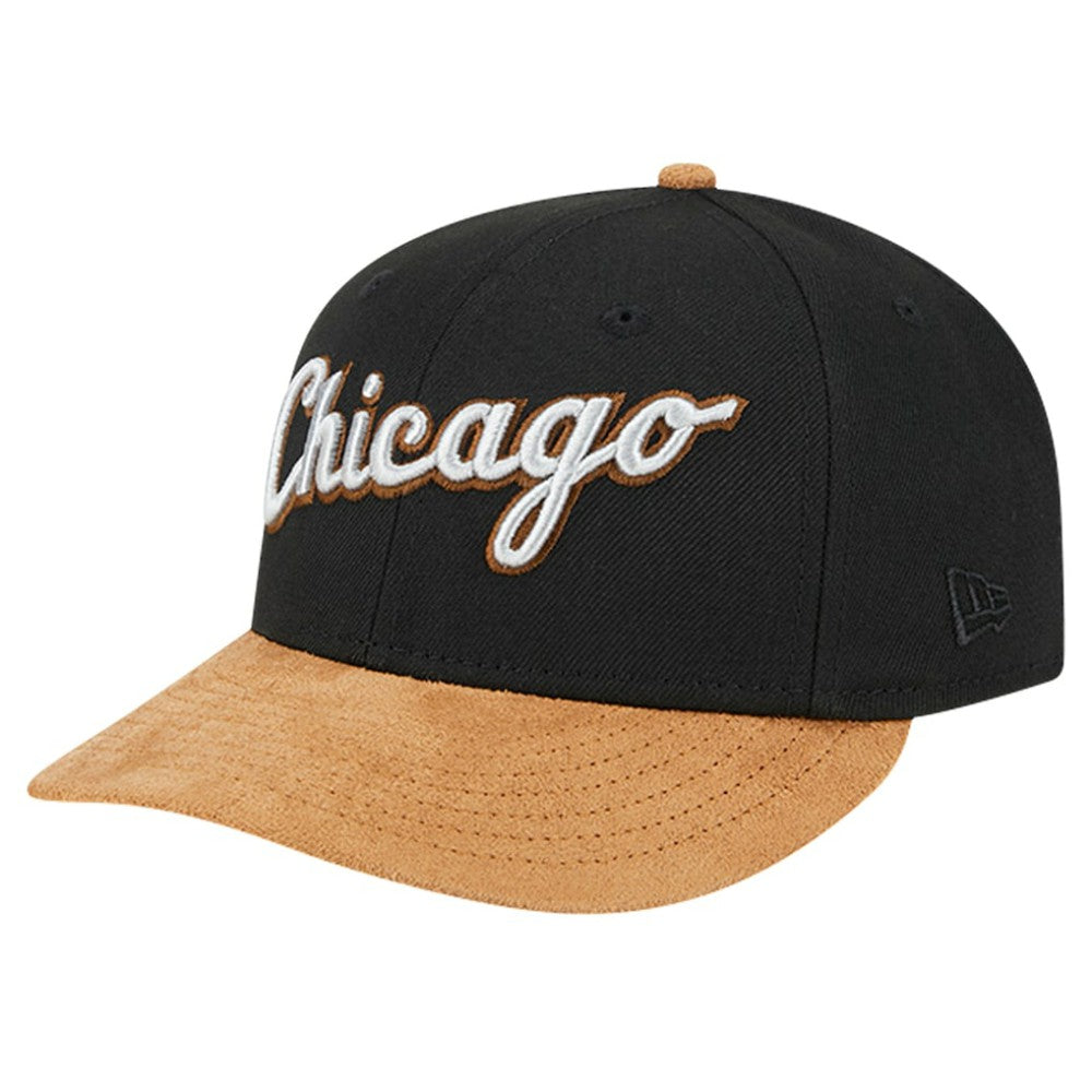 Chicago White Sox New Era Team Suede Visor Low Profile 59FIFTY Fitted Hat - MLB