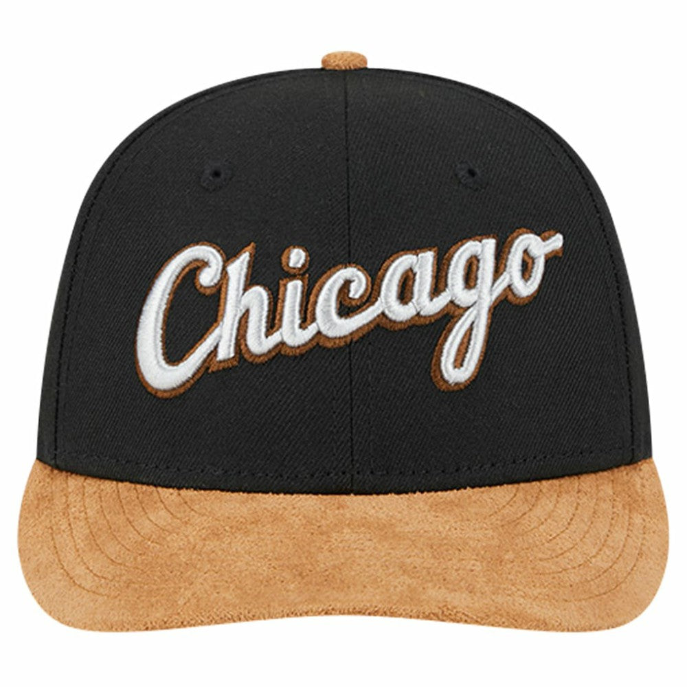 Chicago White Sox New Era Team Suede Visor Low Profile 59FIFTY Fitted Hat - MLB