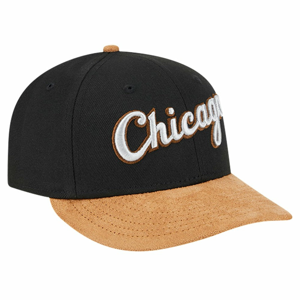 Chicago White Sox New Era Team Suede Visor Low Profile 59FIFTY Fitted Hat - MLB