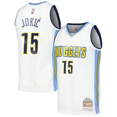 Nikola Jokic Denver Nuggets 2016/17 Throwback Swingman Jersey White - NBA