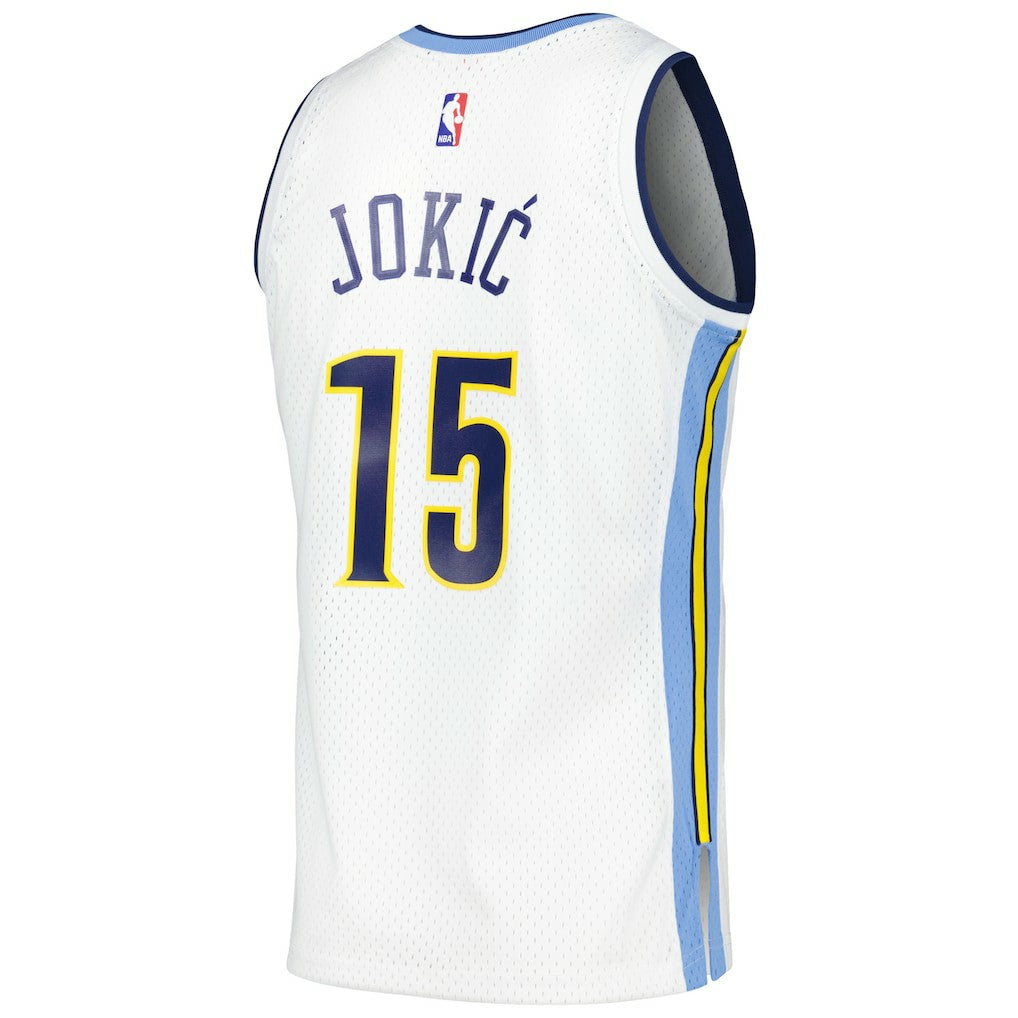 Nikola Jokic Denver Nuggets 2016/17 Throwback Swingman Jersey White - NBA