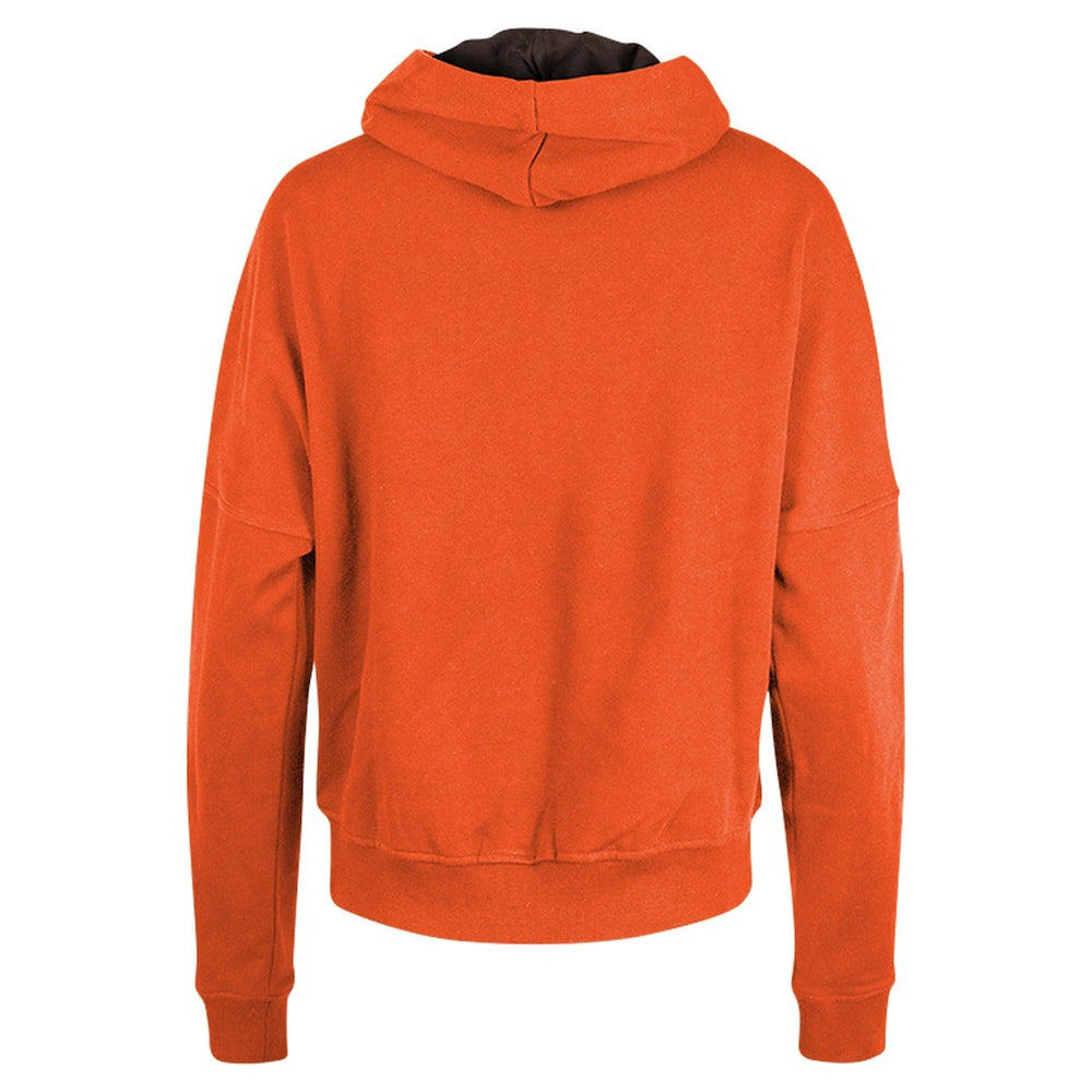 Cleveland Browns New Era Women's Throwback Boxy Pullover Hoodie Orange | NFL