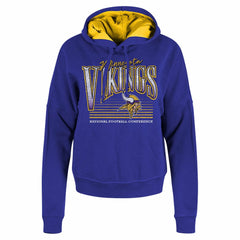 Minnesota Vikings New Era Women's Boxy Pullover Hoodie Purple | NFL