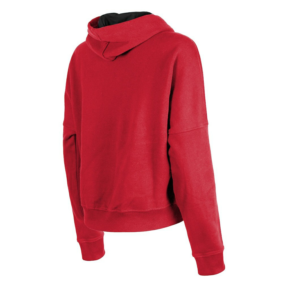 San Francisco 49ers New Era Women's Boxy Pullover Hoodie Scarlet | NFL