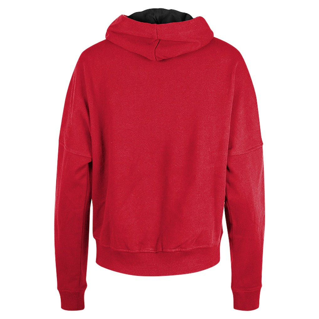 San Francisco 49ers New Era Women's Boxy Pullover Hoodie Scarlet | NFL
