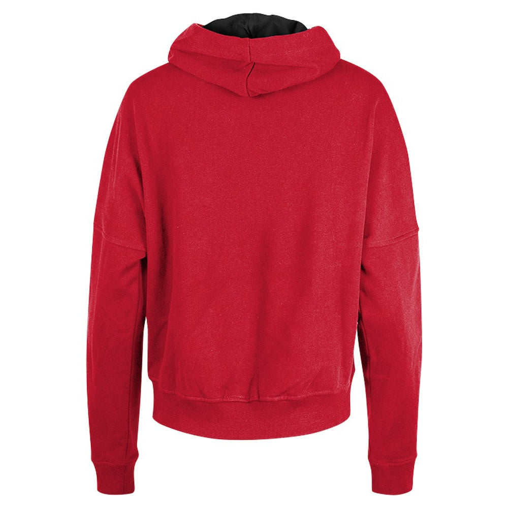 San Francisco 49ers New Era Women's Boxy Pullover Hoodie Scarlet | NFL