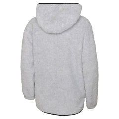 Chicago Blackhawks Girls Youth Ultimate Teddy Fleece Pullover Hoodie - Heather Gray - NHL