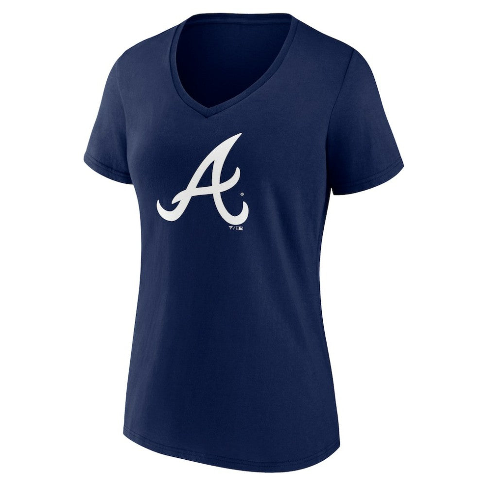 Atlanta Braves Fanatics Women's Plus Size Mother's Day #1 Mom V-Neck T-Shirt - MLB