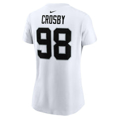 Maxx Crosby Las Vegas Raiders Women's Player Name & Number T-Shirt White | Nike for Sale