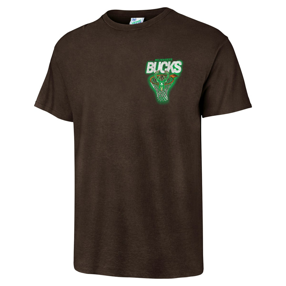 Milwaukee Bucks '47 Vintage Tubular Dagger Tradition Premium T-Shirt Brown - NBA