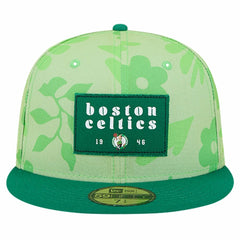 Boston Celtics Palm Fronds 2-Tone 59FIFTY Fitted Hat Kelly Green - NBA