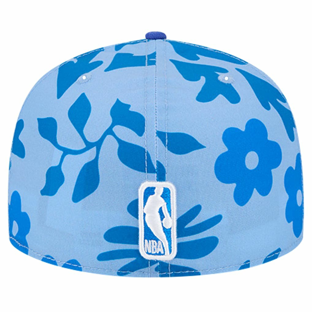 Golden State Warriors Palm Fronds 2-Tone 59FIFTY Fitted Hat Royal - NBA