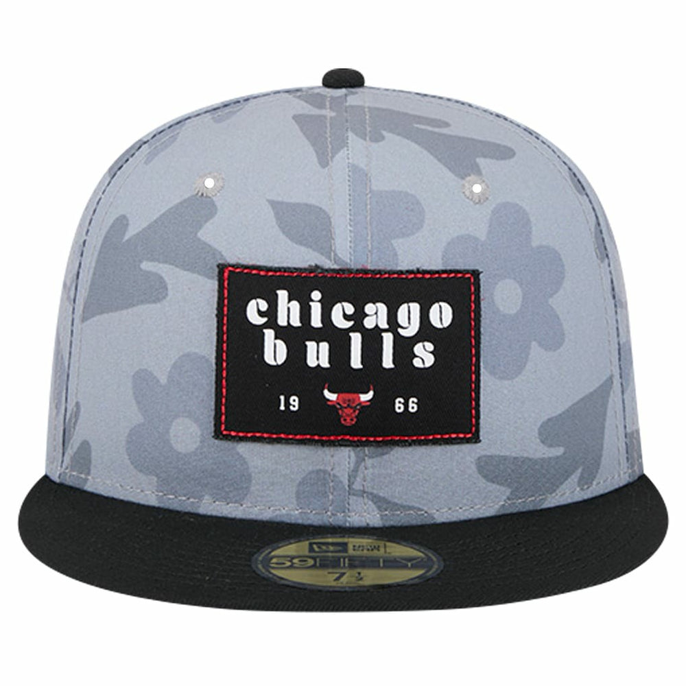 Chicago Bulls Palm Fronds 2-Tone 59FIFTY Fitted Hat Gray - NBA