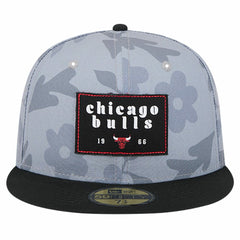 Chicago Bulls Palm Fronds 2-Tone 59FIFTY Fitted Hat Gray - NBA