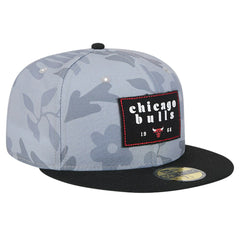Chicago Bulls Palm Fronds 2-Tone 59FIFTY Fitted Hat Gray - NBA