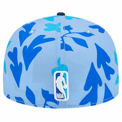 Denver Nuggets Palm Fronds 2-Tone 59FIFTY Fitted Hat Blue - NBA