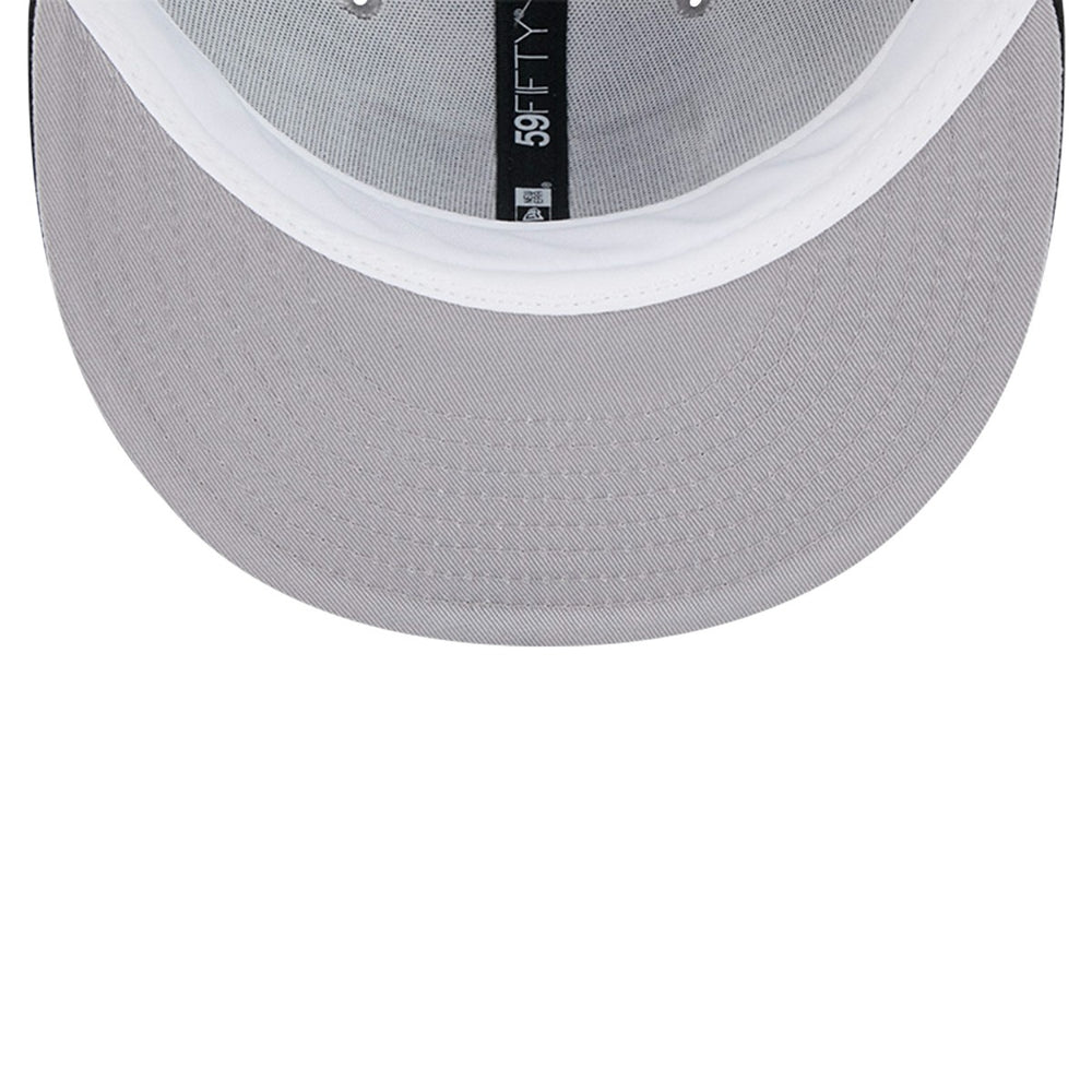 Miami Heat Palm Fronds 2-Tone 59FIFTY Fitted Hat Gray - NBA