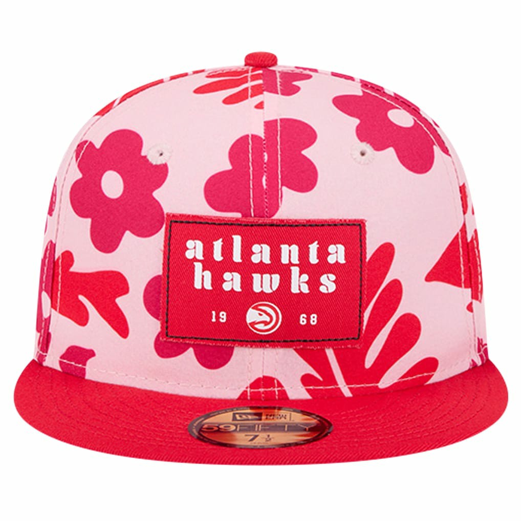 Atlanta Hawks Palm Fronds 2-Tone 59FIFTY Fitted Hat Red - NBA