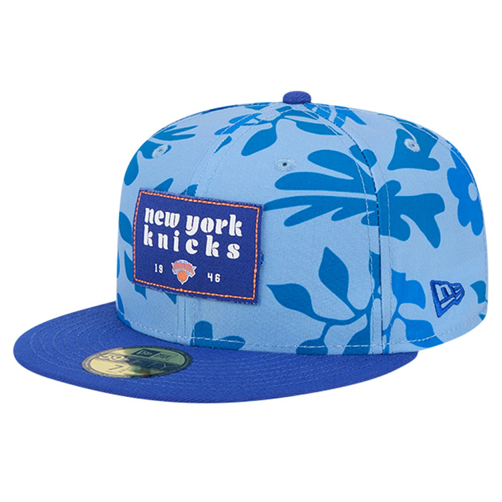 New York Knicks Palm Fronds 2-Tone 59FIFTY Fitted Hat Blue - NBA