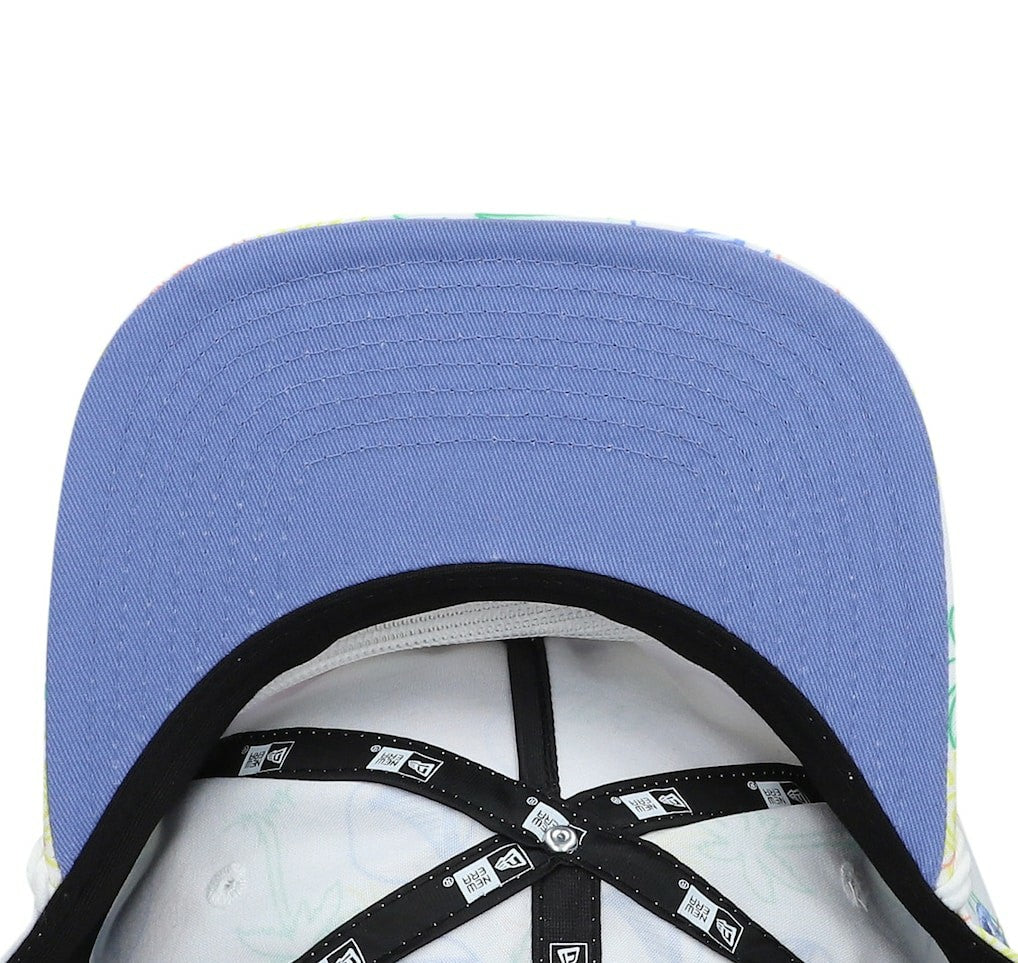 Golden State Warriors Palm Trees and Waves Golfer Adjustable Hat White - NBA