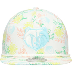 Memphis Grizzlies Palm Trees and Waves Golfer Adjustable Hat White - NBA