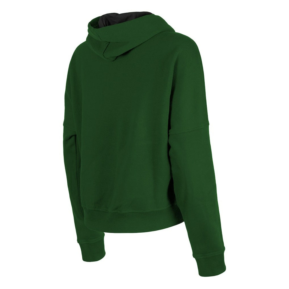 New York Jets New Era Women's Boxy Pullover Hoodie Heather Green | NFL