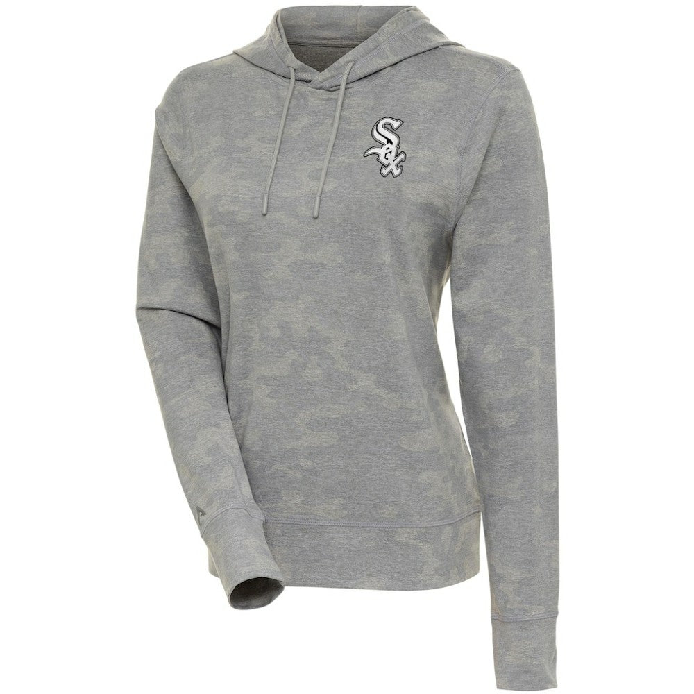 Chicago White Sox Antigua Women's Brushed Metallic Respite Pullover Hoodie - MLB