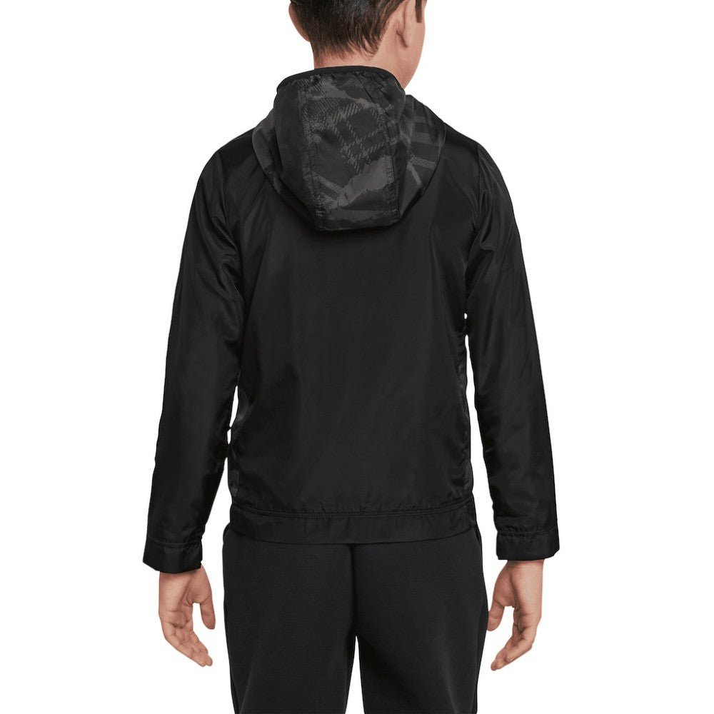 Chelsea Youth Amplify Windrunner Anorak Half-Zip Hoodie Jacket Black | Nike