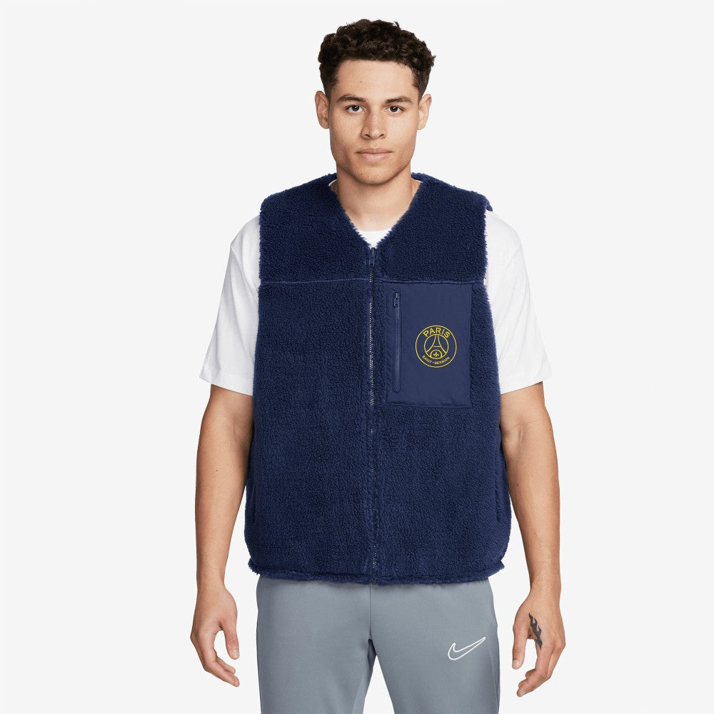 Paris Saint-Germain Club+ Winterized Reversible Full-Zip Vest Navy | Nike Online