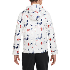 Paris Saint-Germain Youth Amplify Anorak Half-Zip Hoodie Jacket White | Nike discount