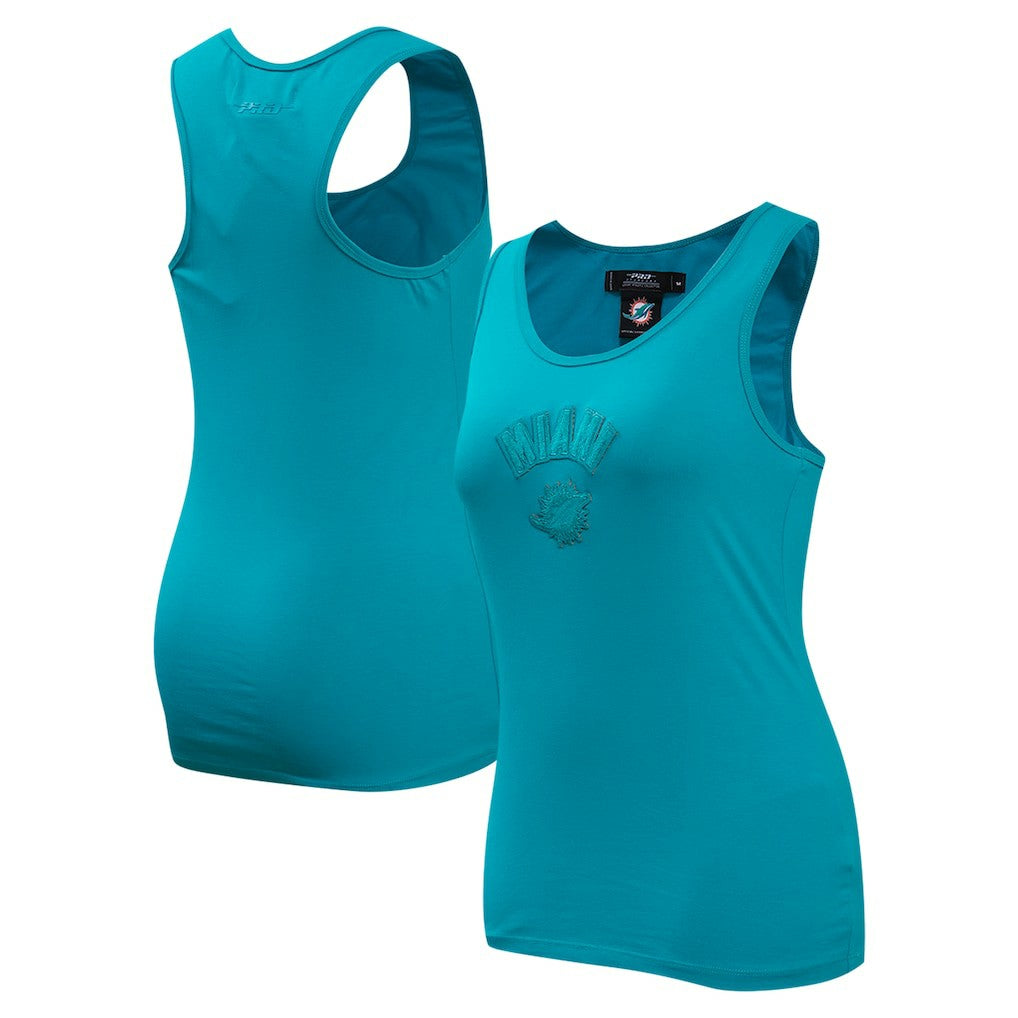 Miami Dolphins Pro Standard Women's Triple Tonal Racerback Tank Top Aqua | NFL