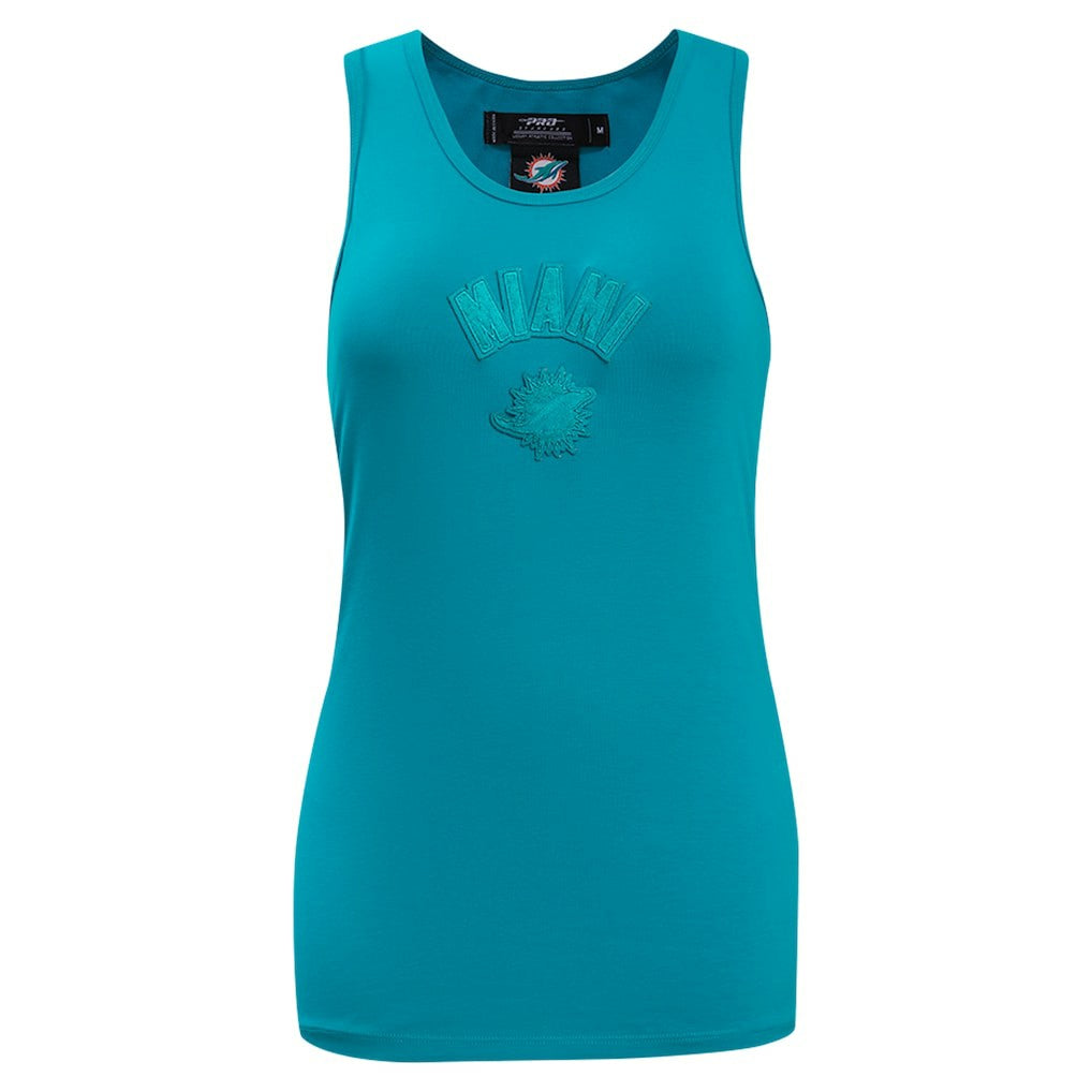 Miami Dolphins Pro Standard Women's Triple Tonal Racerback Tank Top Aqua | NFL