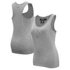 Las Vegas Raiders Pro Standard Women's Triple Tonal Racerback Tank Top Gray | NFL